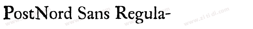PostNord Sans Regula字体转换
